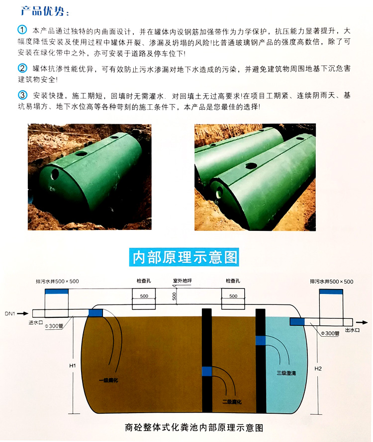 腾冲玻璃钢化粪池